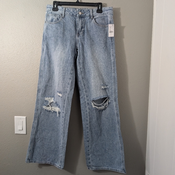 PacSun Denim - PacSun Low Rise Wide Leg Jeans Baggy Ligh Blue